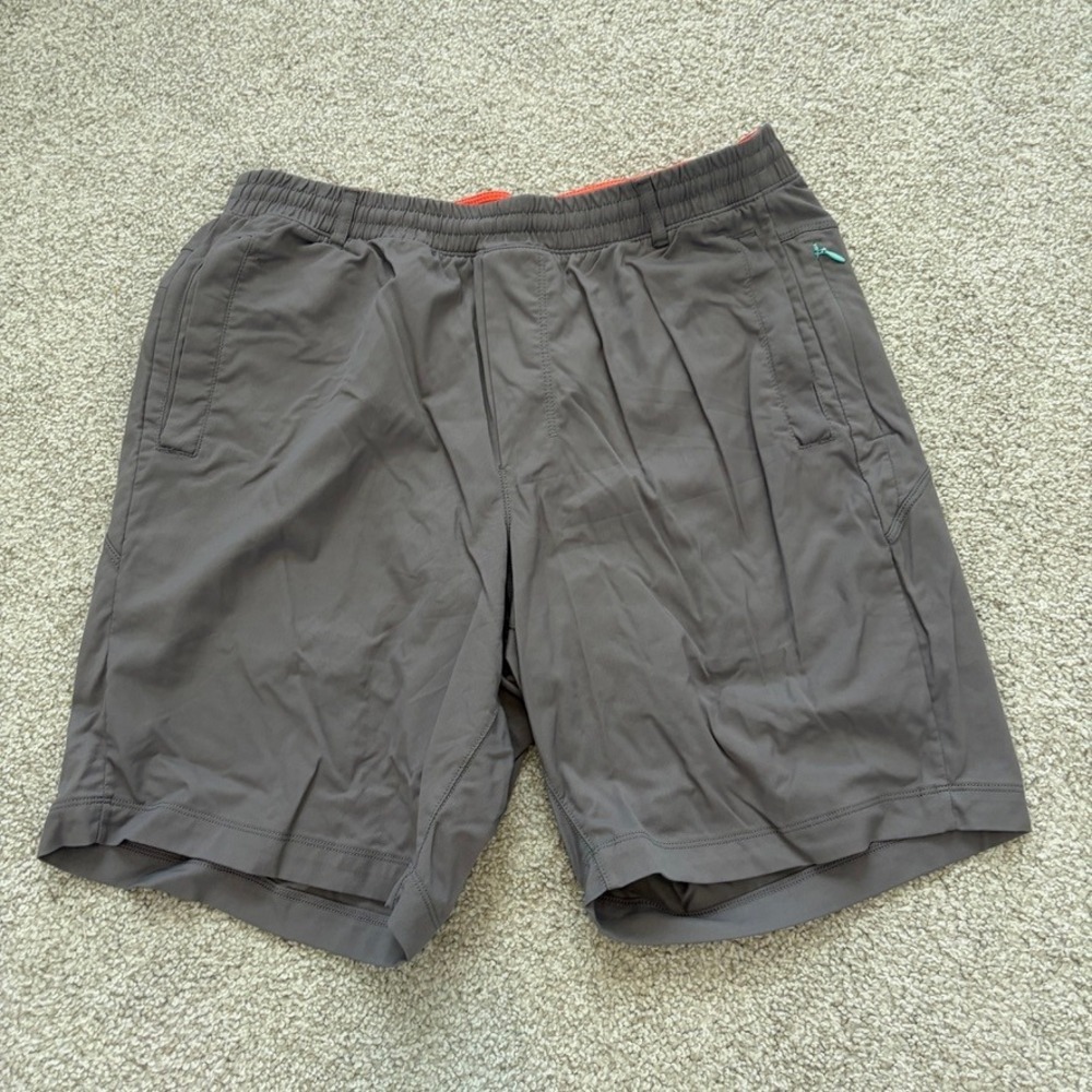 Birddogs Shorts Mens XL Long Gray Athletic Lined Activewear Comfort Gym Workout